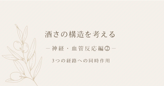 酒さの構造を考える｜神経・血管反応編②｜3つの経路への同時作用